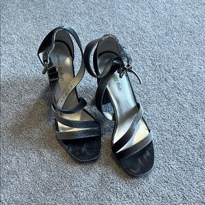 Seven Dials Women's Elegant Black Strappy Heels